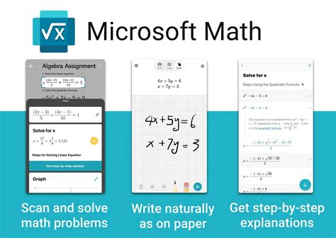 microsoft math solver download.